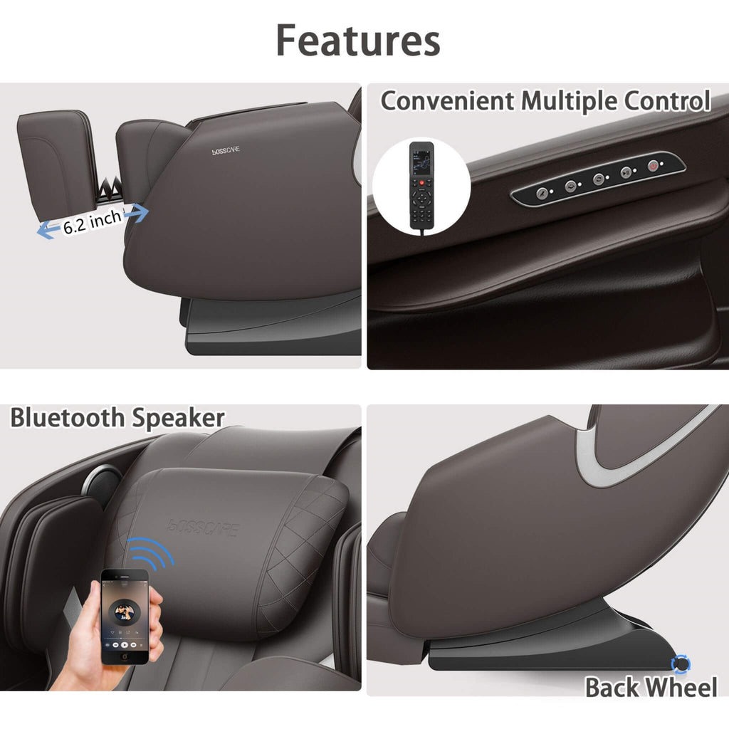 Full-Body Zero-Gravity Luxurious-Spa-Grade Leather Massage Chair | SAKSBY WHOLESALE