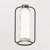Glass Bud Vase in Metal Stand