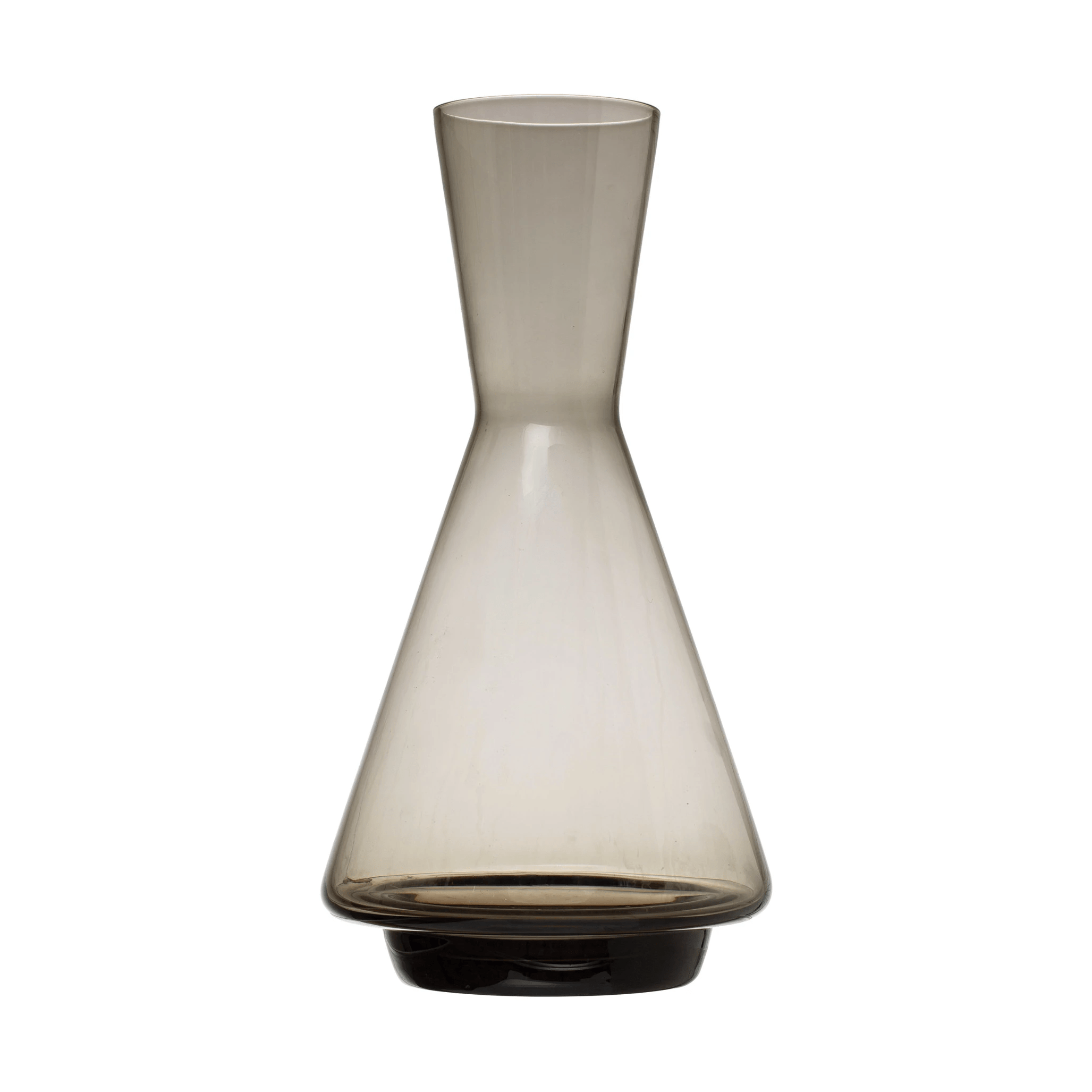Glass Decanter, Smoke Color