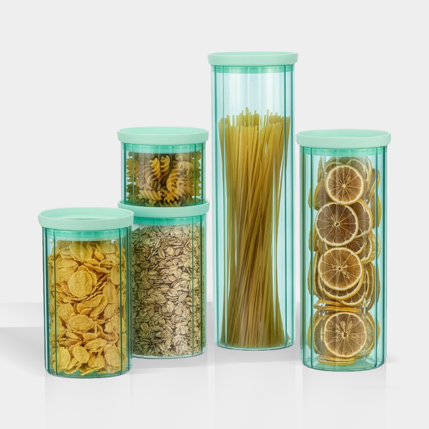 Glass Lid Glass Jar Set