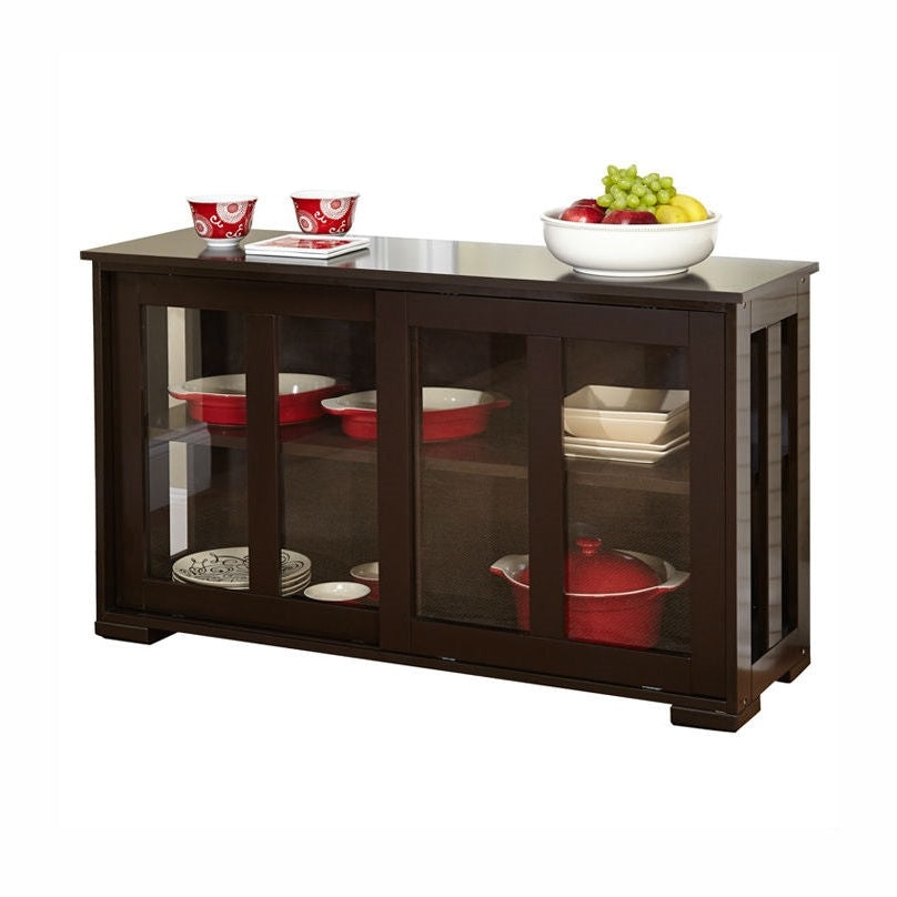 Glass Sliding Sideboard | Effortless Organization For Kitchen by HomePacific