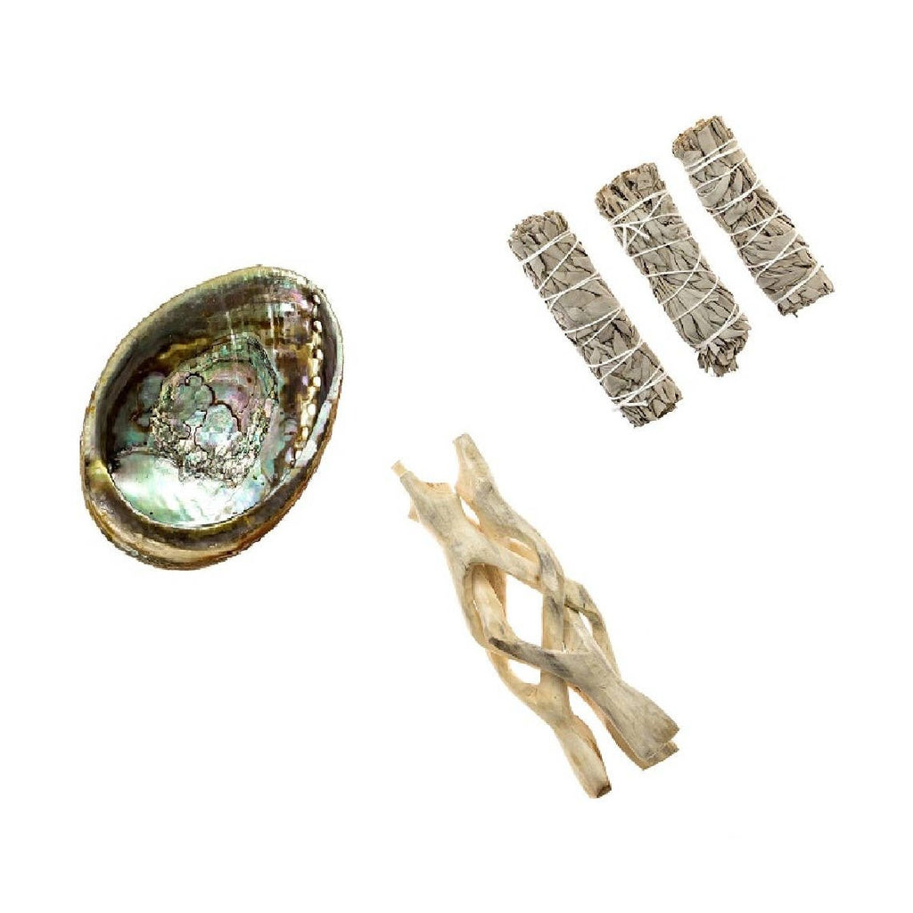 Gleaming Abalone Shell Ashtray Stand Sage | DC-OMSutra