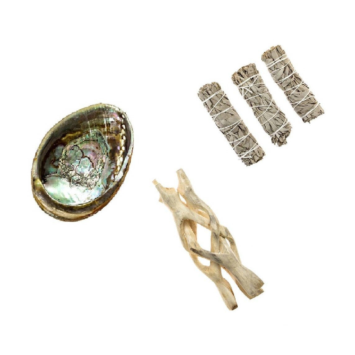 Gleaming Abalone Shell Ashtray Stand Sage | DC-OMSutra