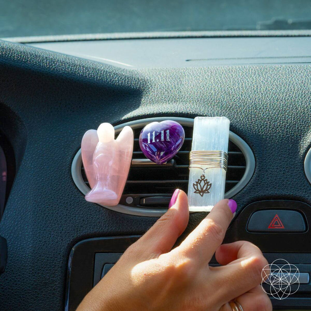 Gleaming Crystal Car Charm Trio Luck | Conscious Items