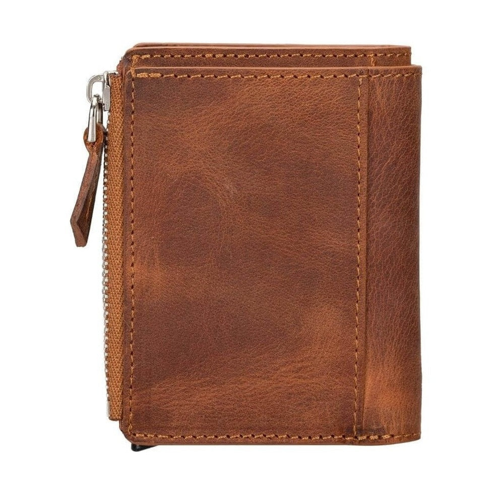 Glenrock Genuine Cowhide Leather Pop Up Card Holder Wallet