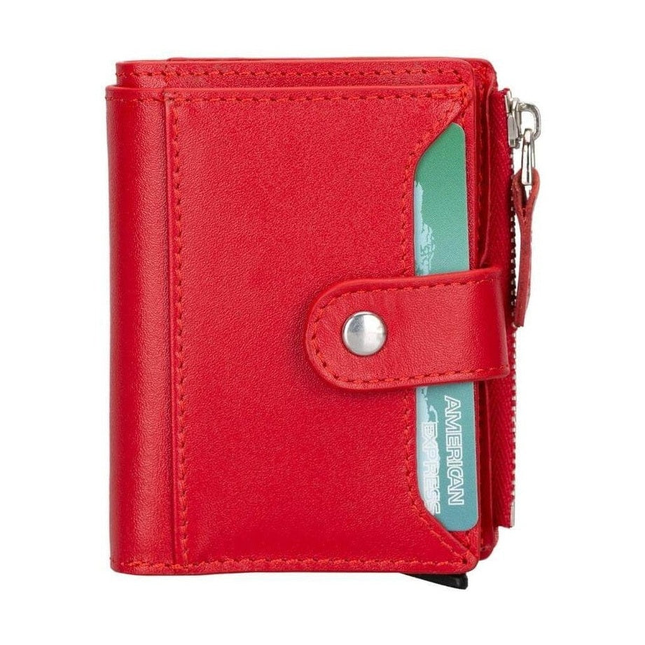 Glenrock Genuine Cowhide Leather Pop Up Card Holder Wallet