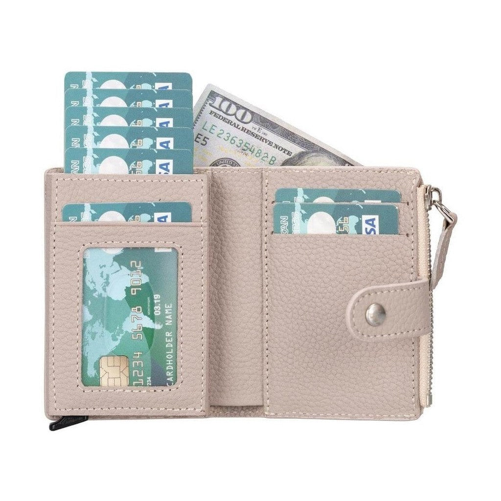 Glenrock Genuine Cowhide Leather Pop Up Card Holder Wallet