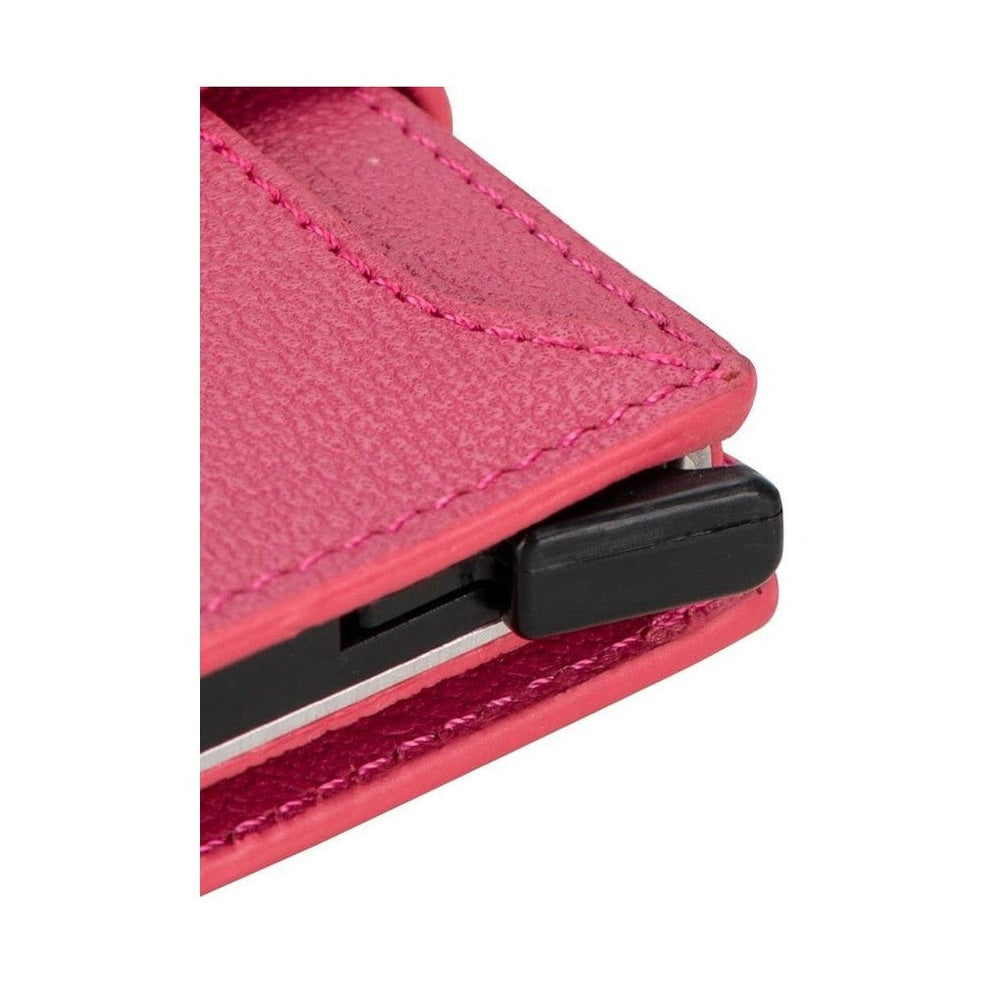 Glenrock Genuine Cowhide Leather Pop Up Card Holder Wallet
