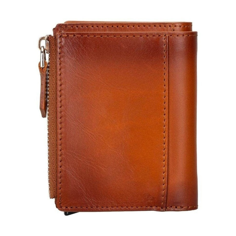 Glenrock Genuine Cowhide Leather Pop Up Card Holder Wallet