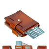 Glenrock Genuine Cowhide Leather Pop Up Card Holder Wallet