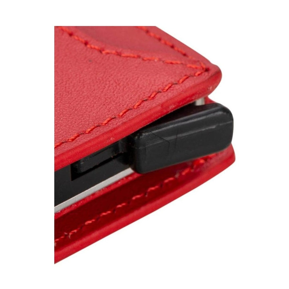 Glenrock Genuine Cowhide Leather Pop Up Card Holder Wallet