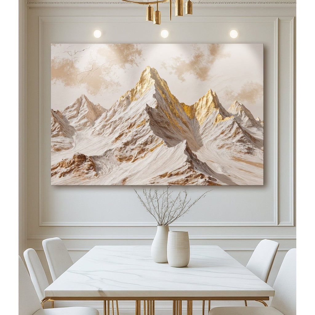 Golden Peaks Wall Art