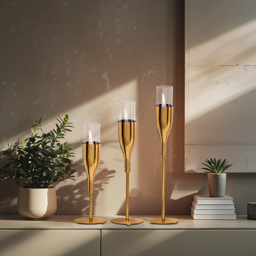 Gorgeous Illustrious Candle Holders Set 3 | Decozen
