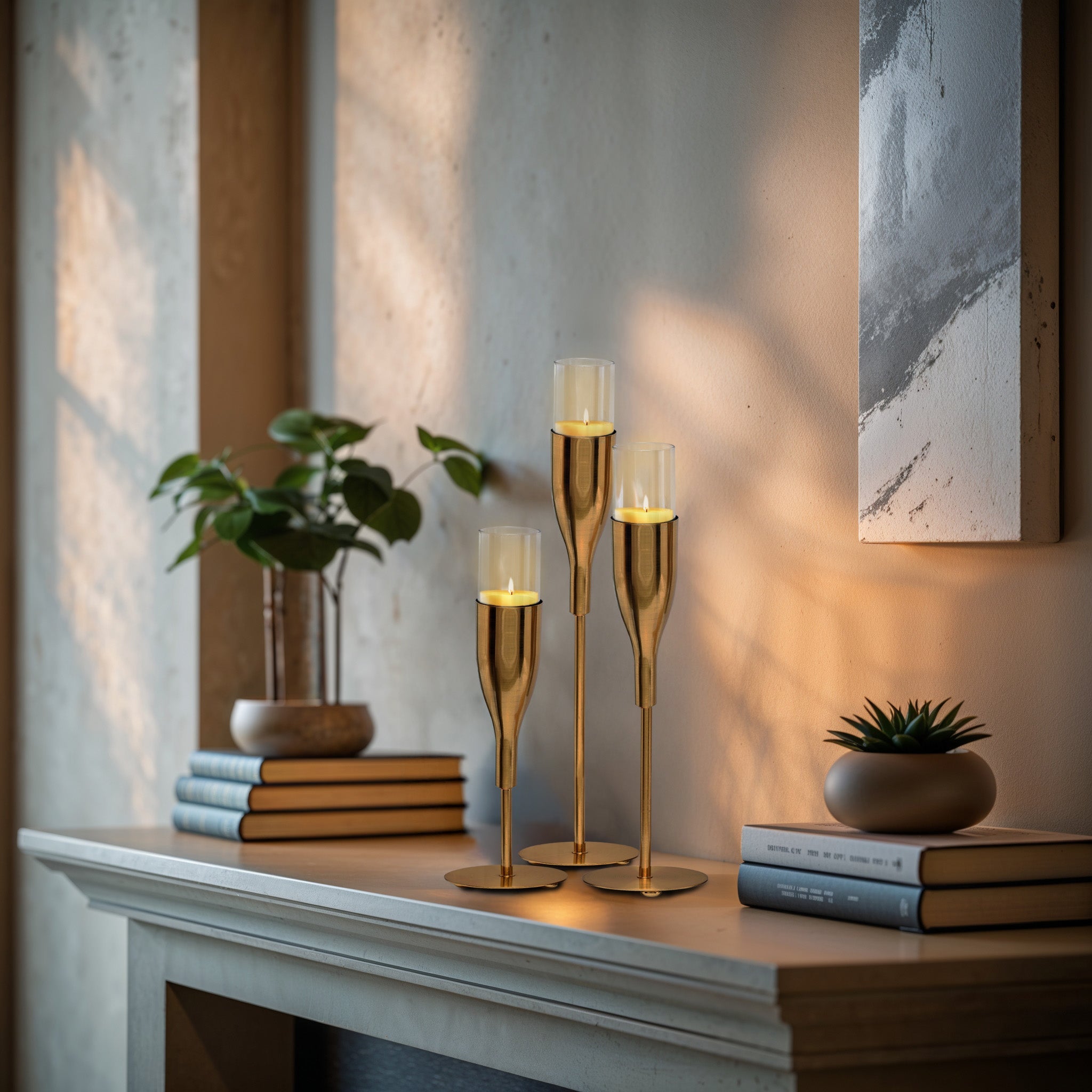 Gorgeous Illustrious Candle Holders Set 3 | Decozen
