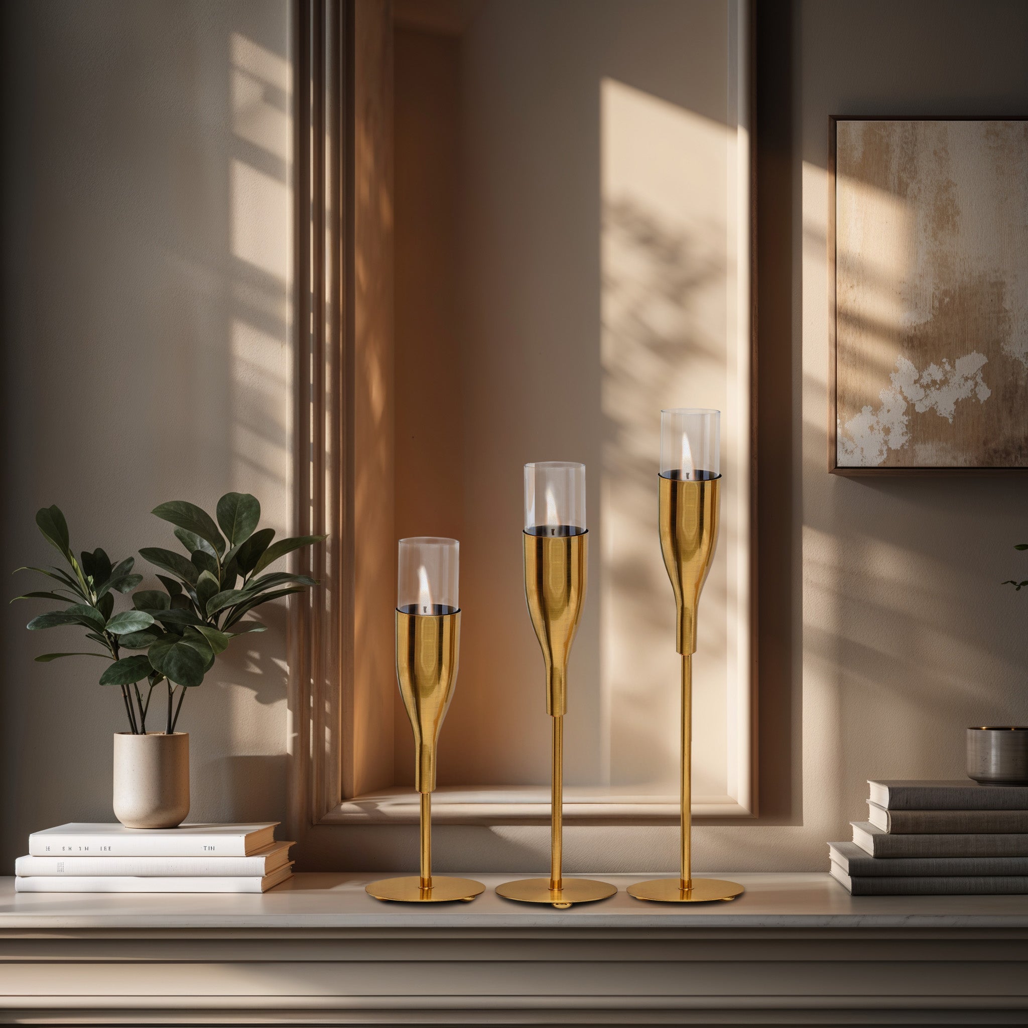 Gorgeous Illustrious Candle Holders Set 3 | Decozen