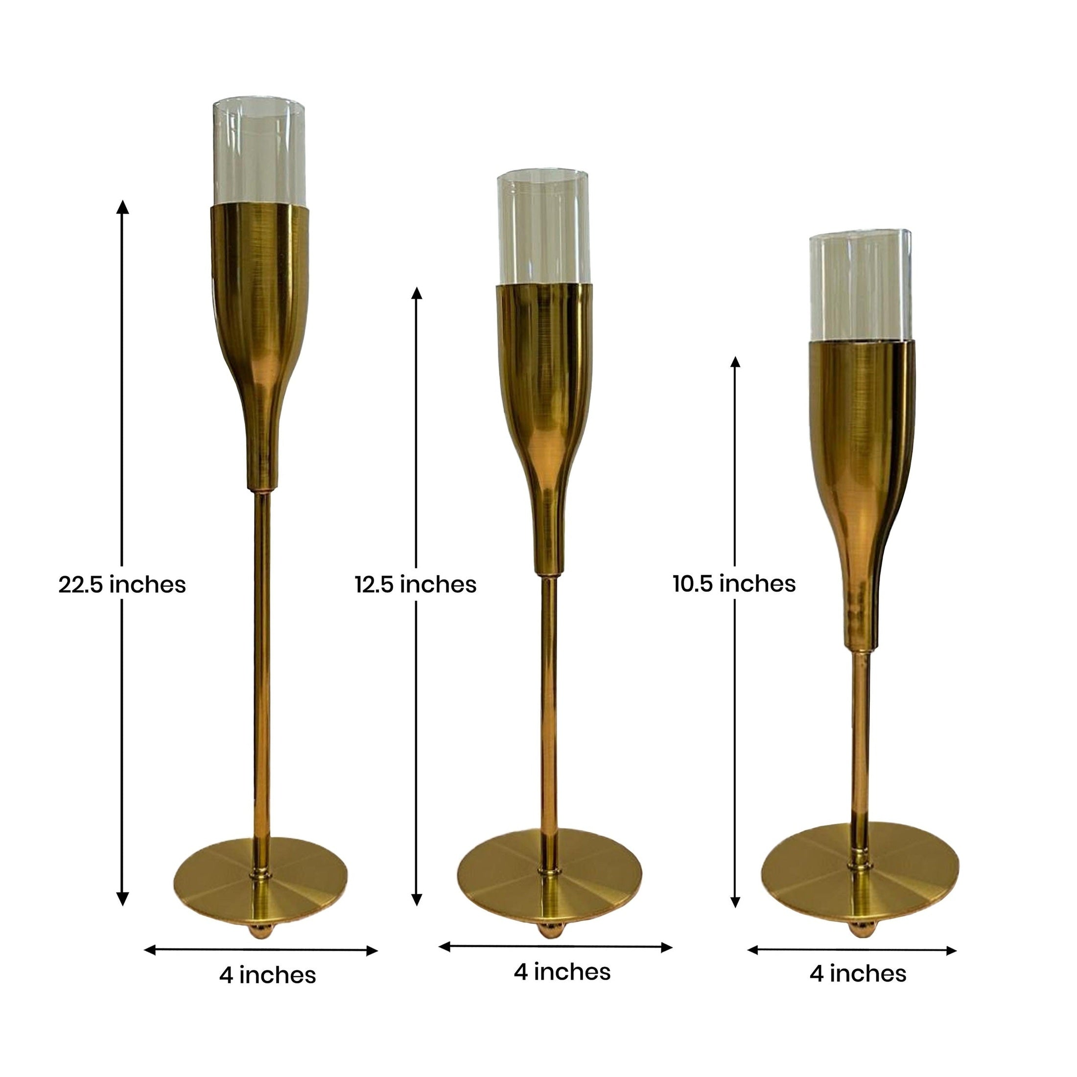 Gorgeous Illustrious Candle Holders Set 3 | Decozen