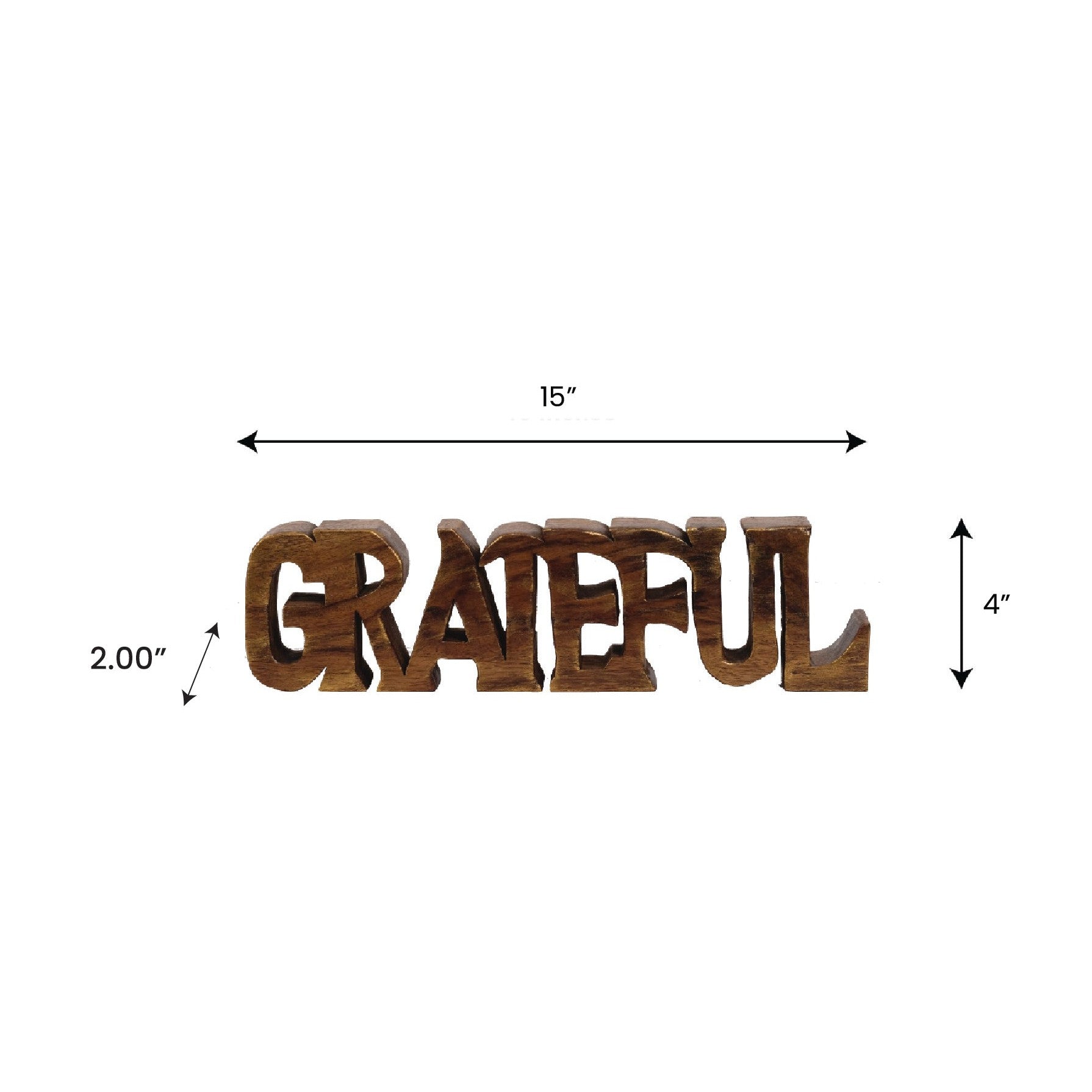Gratitude Bloom – Hand-Carved Wooden Sculpture, Elegant Decorative Home Art, Gift for Mom