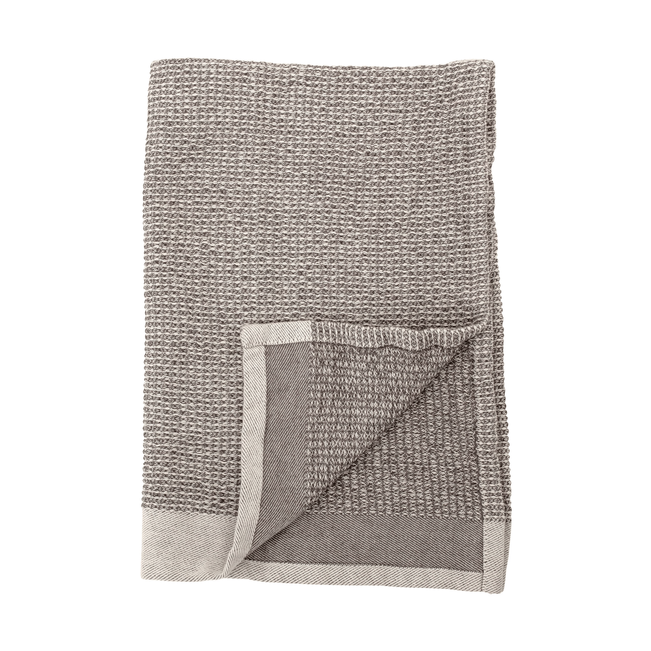 Grey Waffle Weave Kitchen Towels, Set of 2