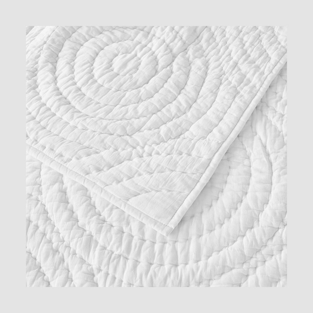Halo Cotton Voile Hand Stitched Quilt Set by Mélange Home