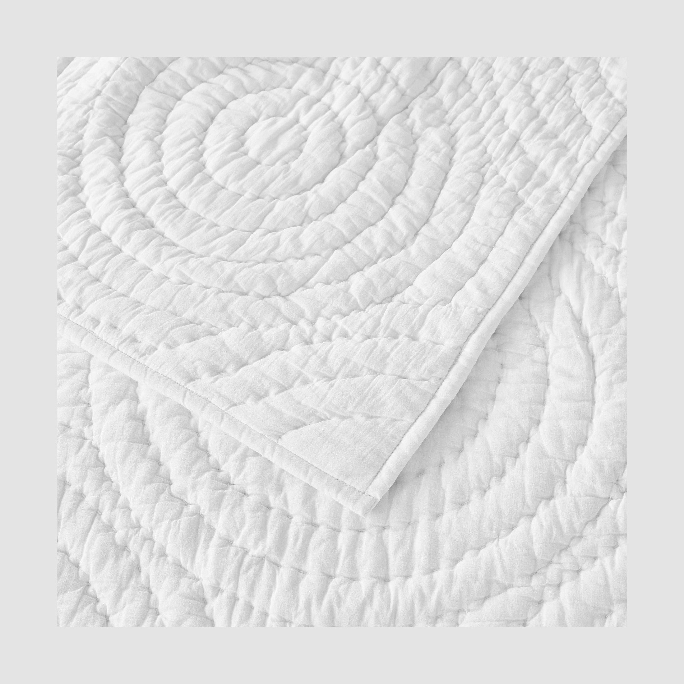Halo Cotton Voile Hand Stitched Quilt Set by Mélange Home