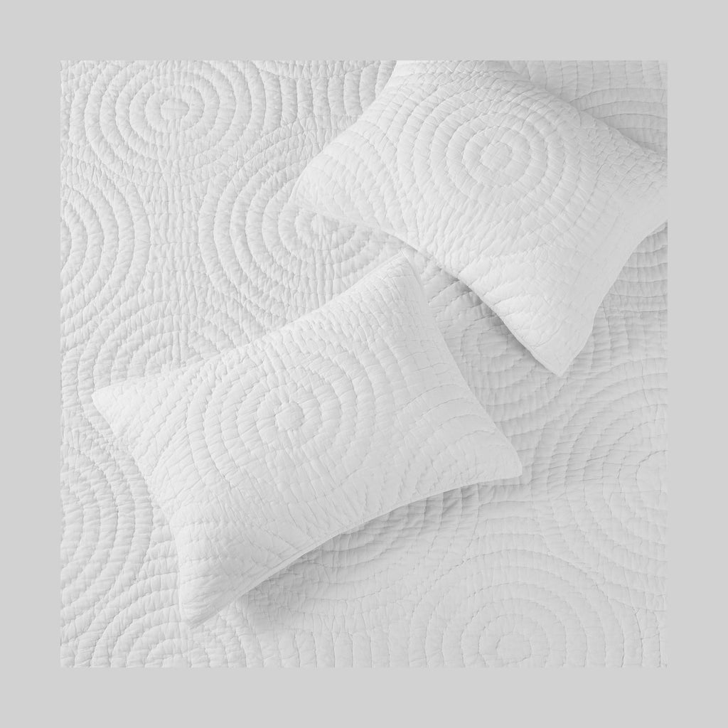 Halo Cotton Voile Hand Stitched Quilt Set by Mélange Home