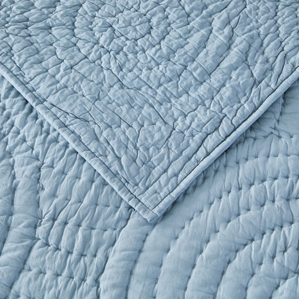 Halo Cotton Voile Hand Stitched Quilt Set by Mélange Home