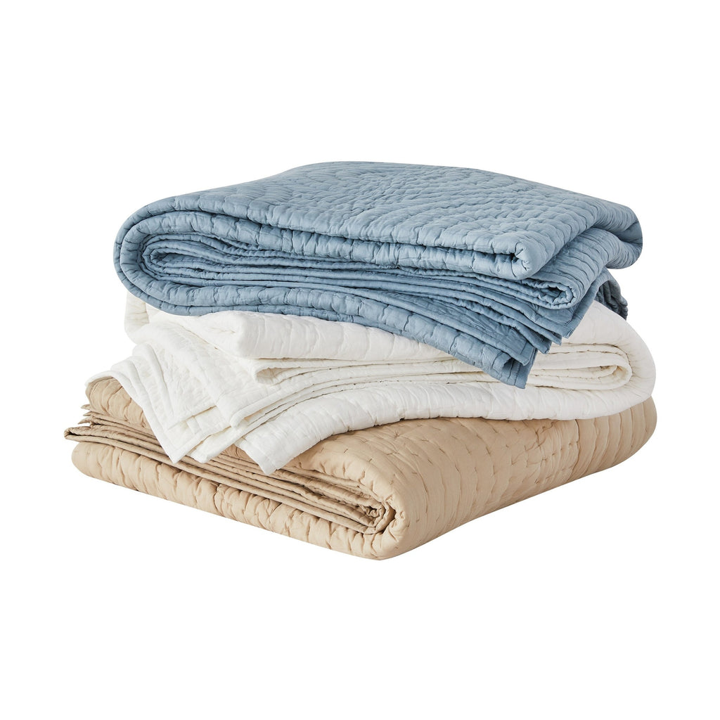 Halo Cotton Voile Hand Stitched Quilt Set by Mélange Home