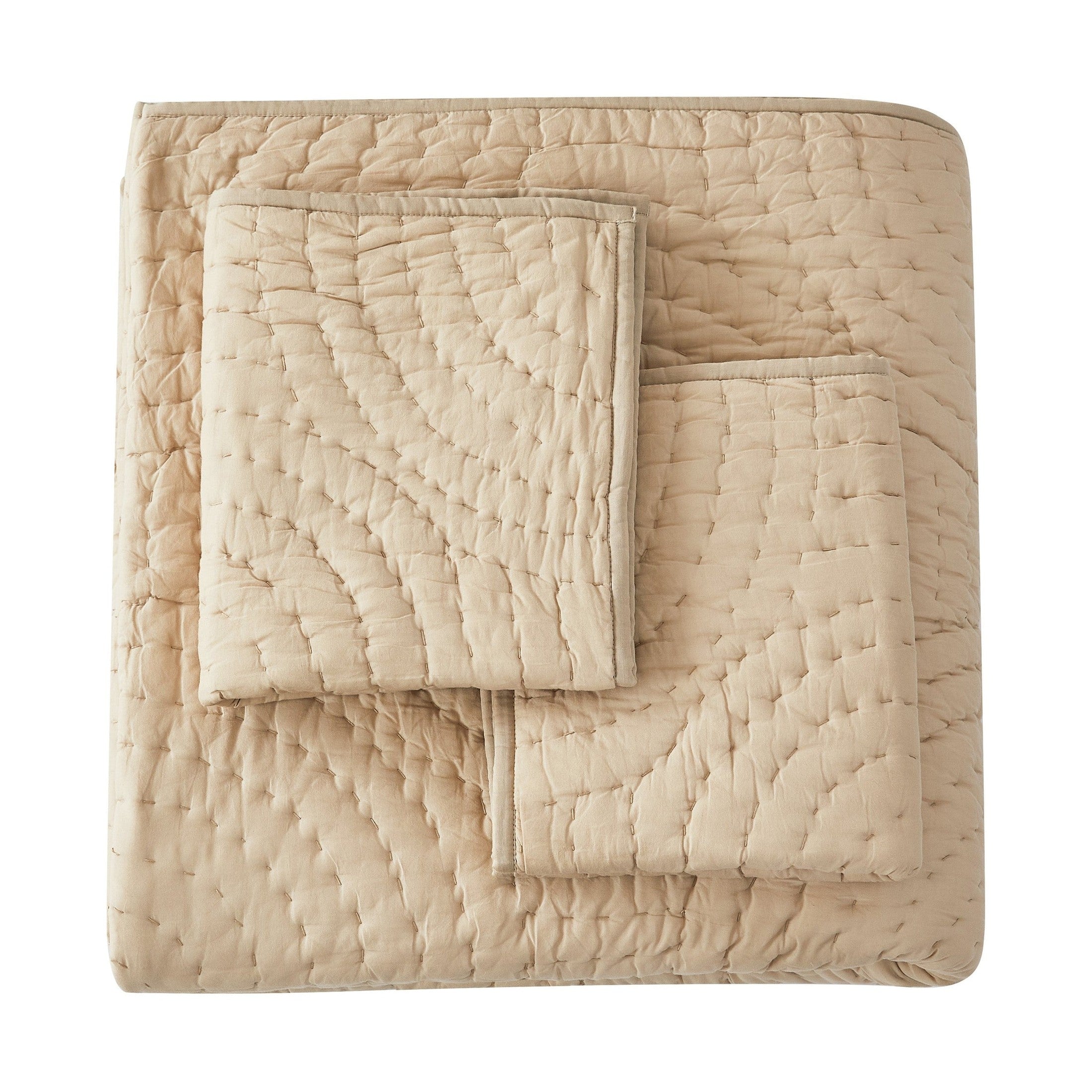 Halo Cotton Voile Hand Stitched Quilt Set by Mélange Home