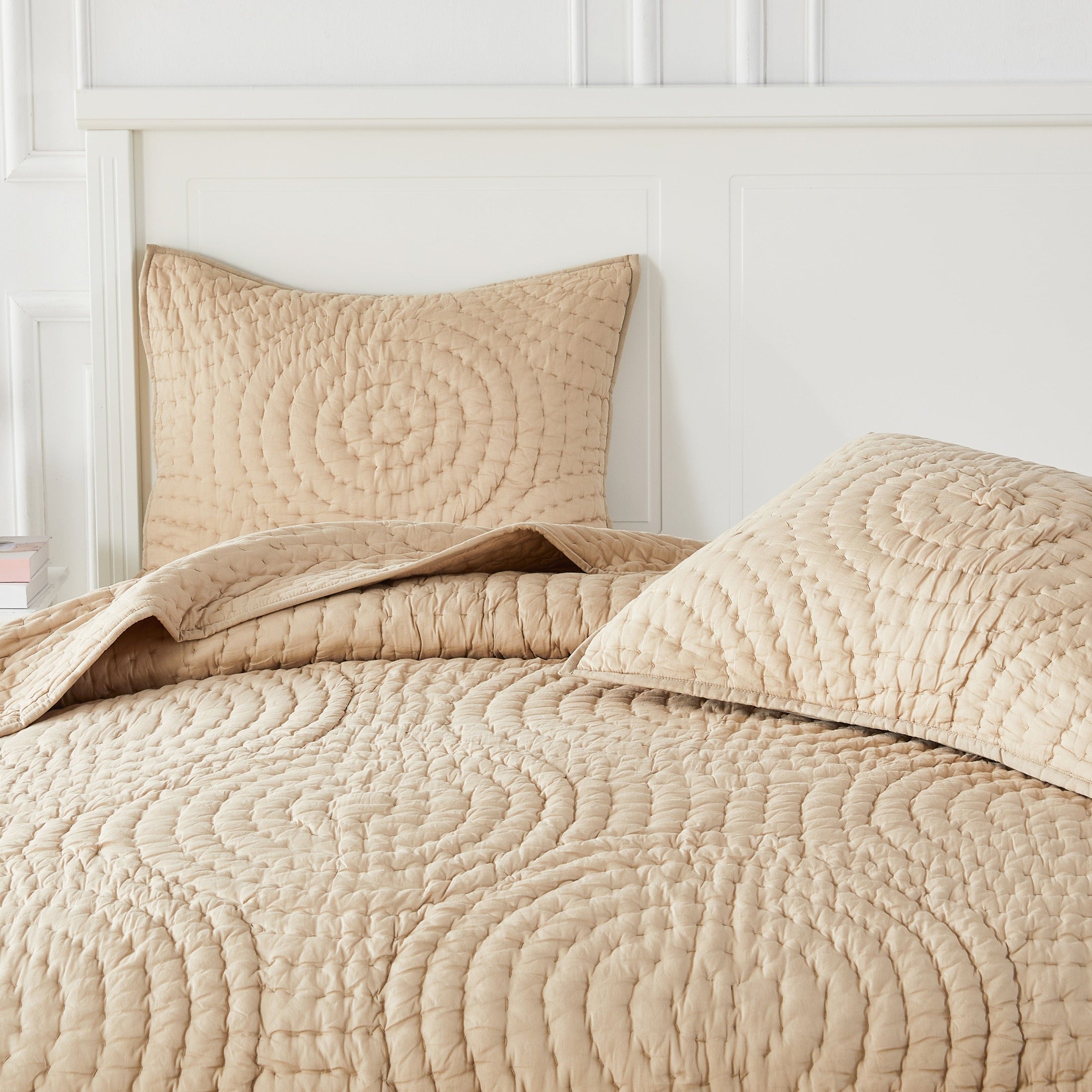 Halo Cotton Voile Hand Stitched Quilt Set by Mélange Home
