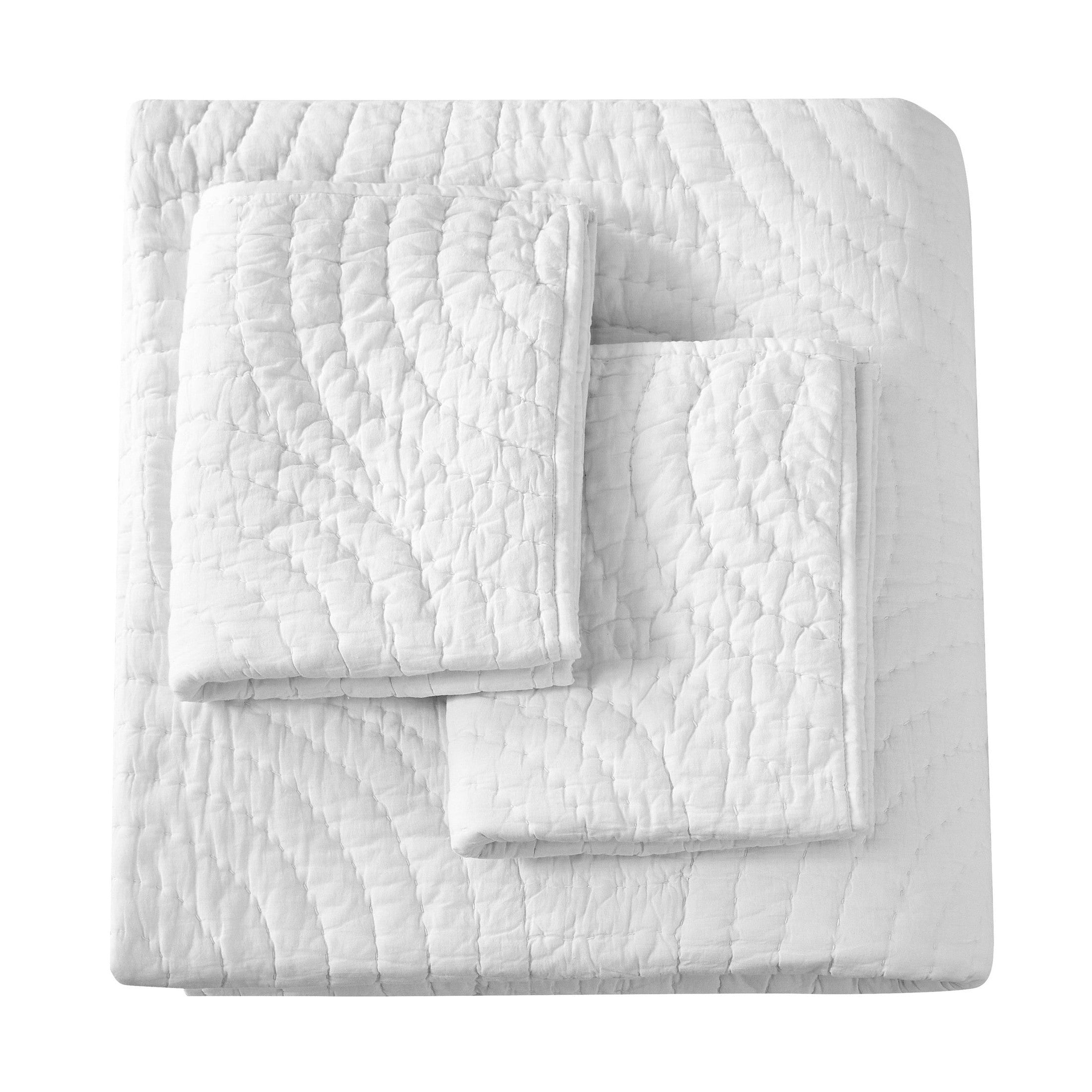 Halo Cotton Voile Hand Stitched Quilt Set by Mélange Home