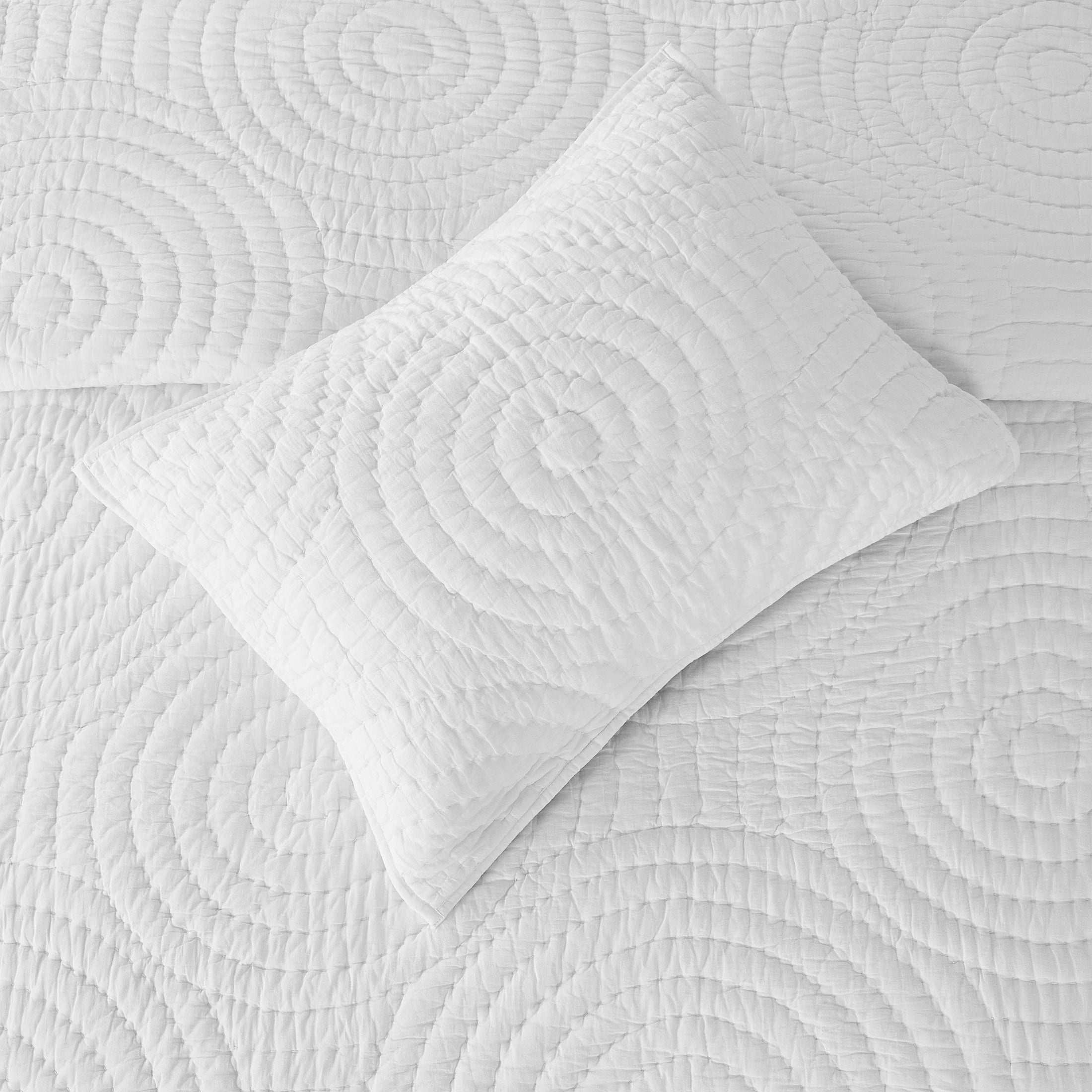 Halo Cotton Voile Hand Stitched Quilt Set by Mélange Home
