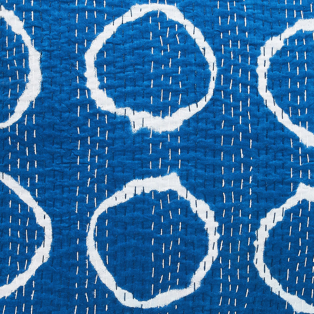 Hand Stitched Block Print Kantha Coverlets by Mélange Home