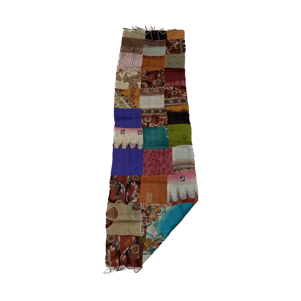 Hand Stitched Kantha Silk Throw Vintage | DC-OMSutra