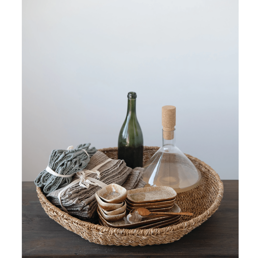 Hand-Woven Seagrass Display Tray