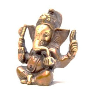 Handcrafted Brass Sitting Ganesha Statue | DC-OMSutra
