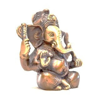 Handcrafted Brass Sitting Ganesha Statue | DC-OMSutra