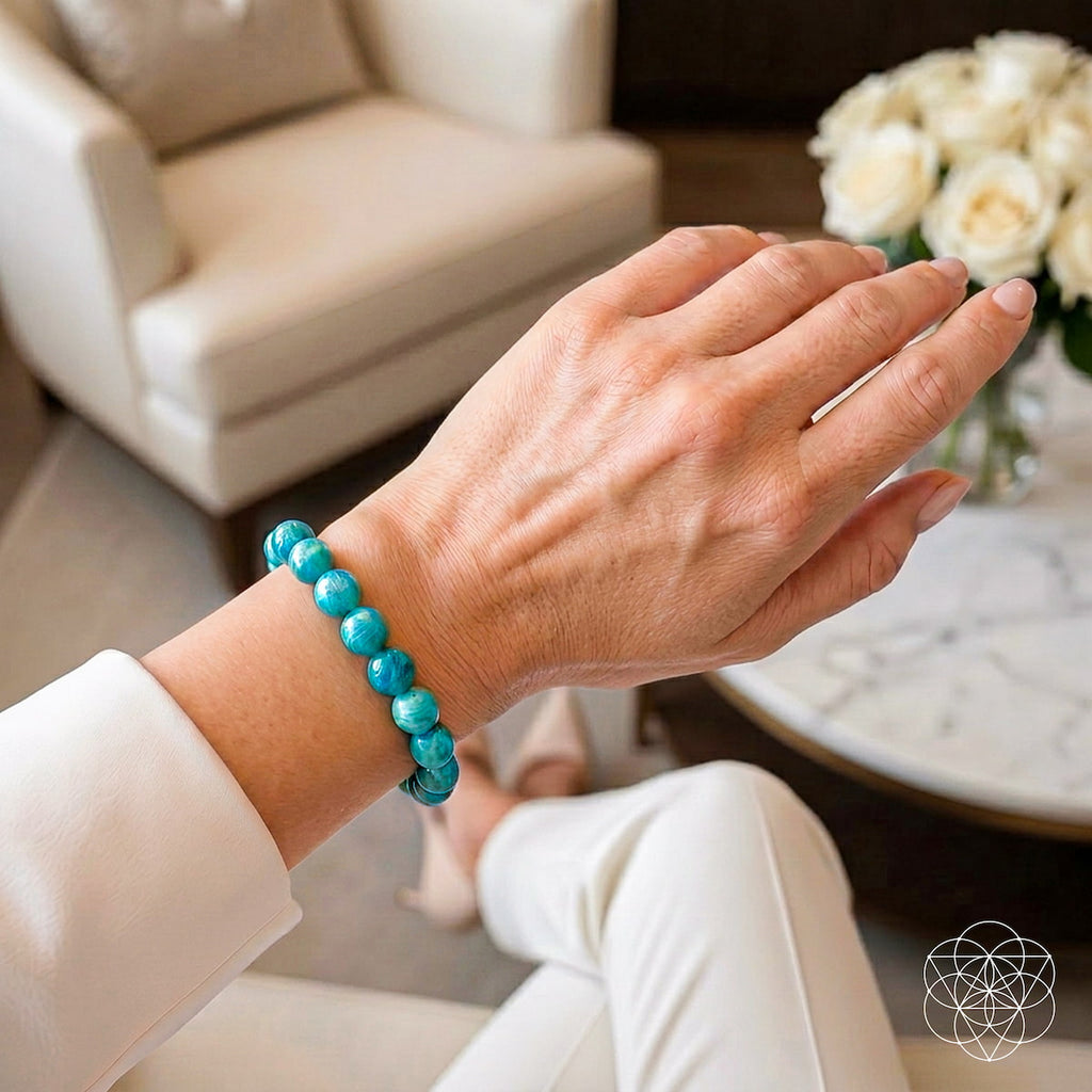 Handcrafted Premium Amazonite Beaded Bracelet | Conscious Items