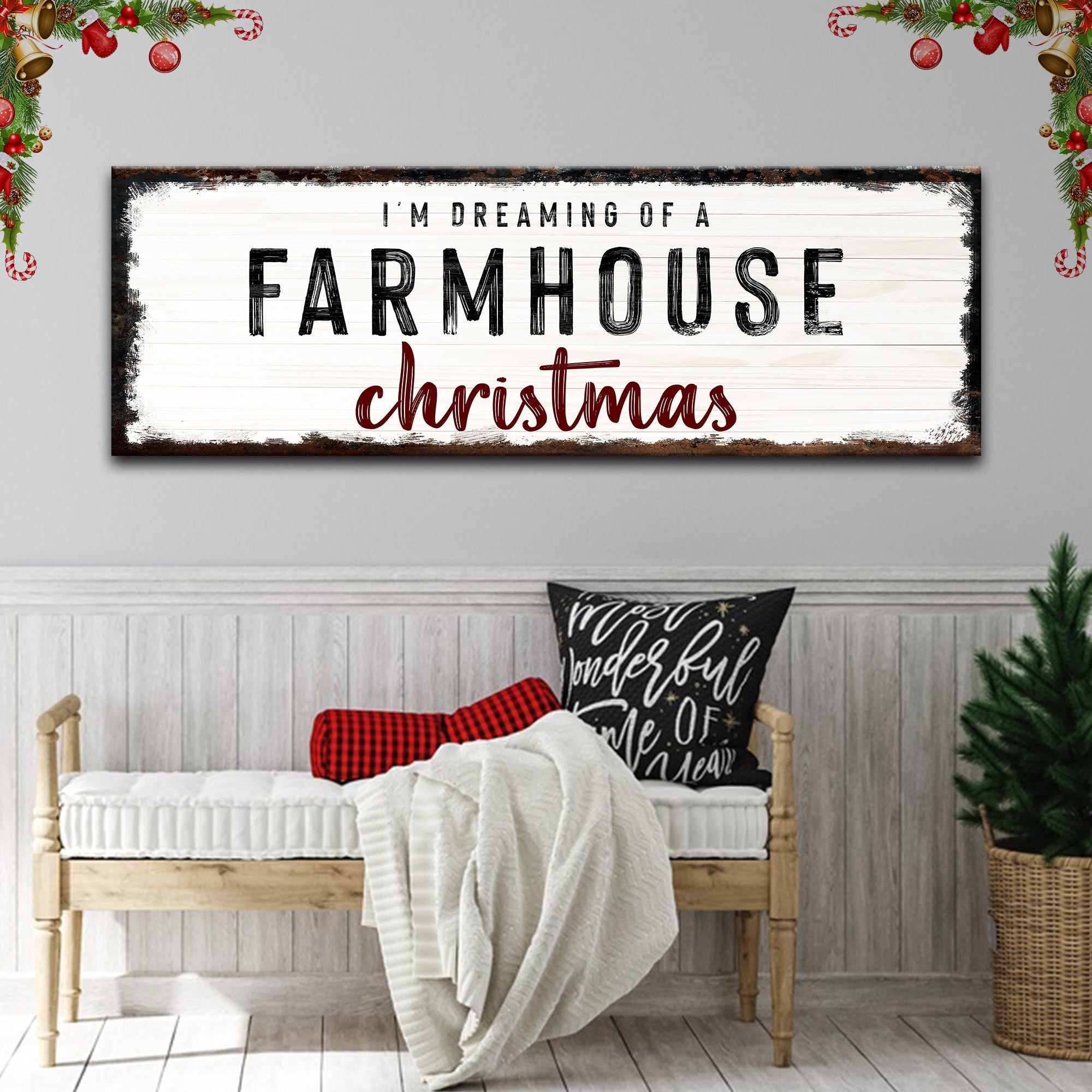 Handcrafted Rustic Canvas Sign | Tailored Canvases