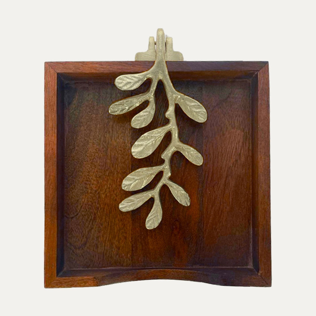 Handcrafted Solid Wood Napkin Holder Pivot | Decozen