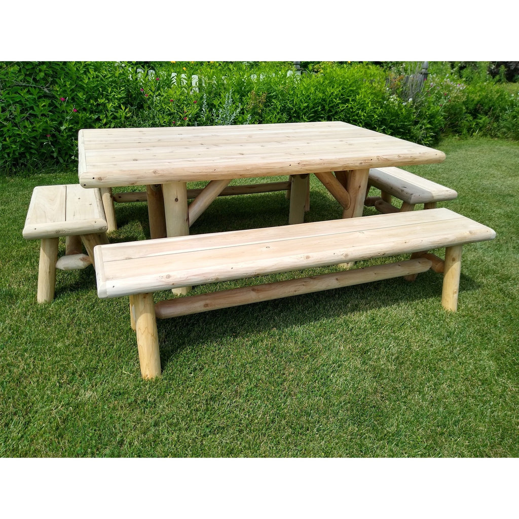 Handmade Rustic Outdoor Picnic Table