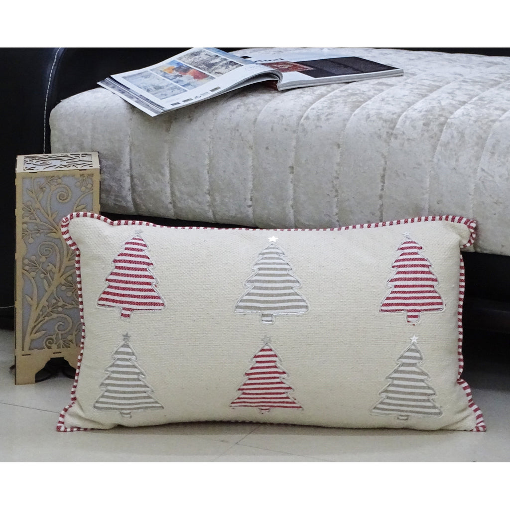 Handwoven Christmas Tree Decorative Pillow | Vibhsa
