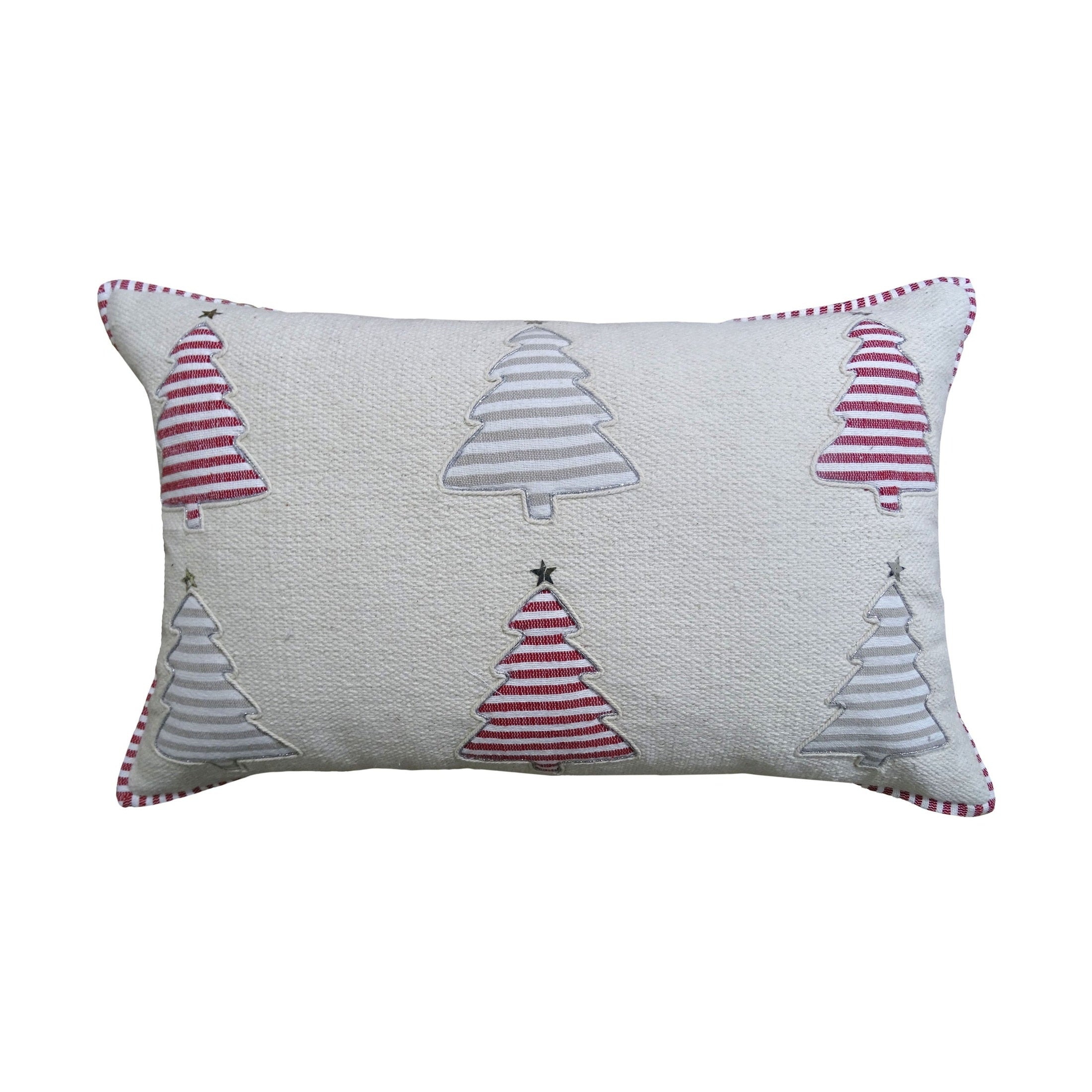 Handwoven Christmas Tree Decorative Pillow | Vibhsa