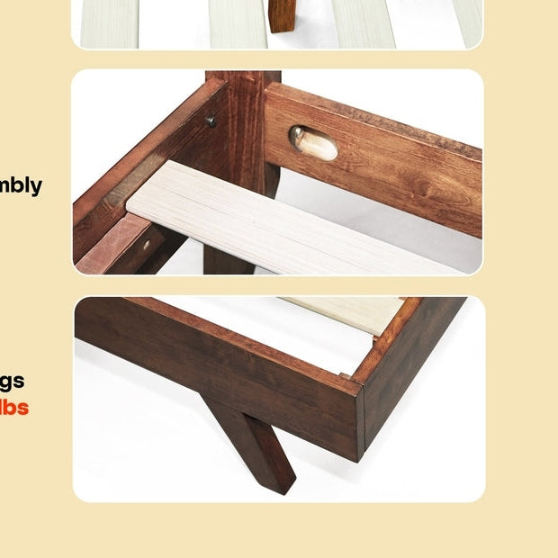 Harmony Solid Wood Bed Frame