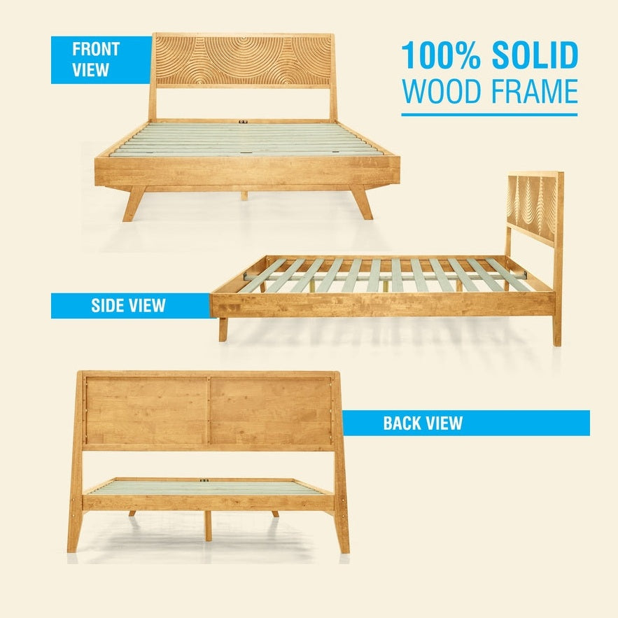 Harmony Solid Wood Bed Frame
