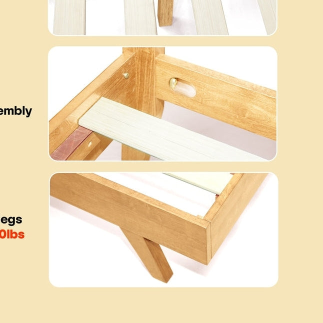 Harmony Solid Wood Bed Frame