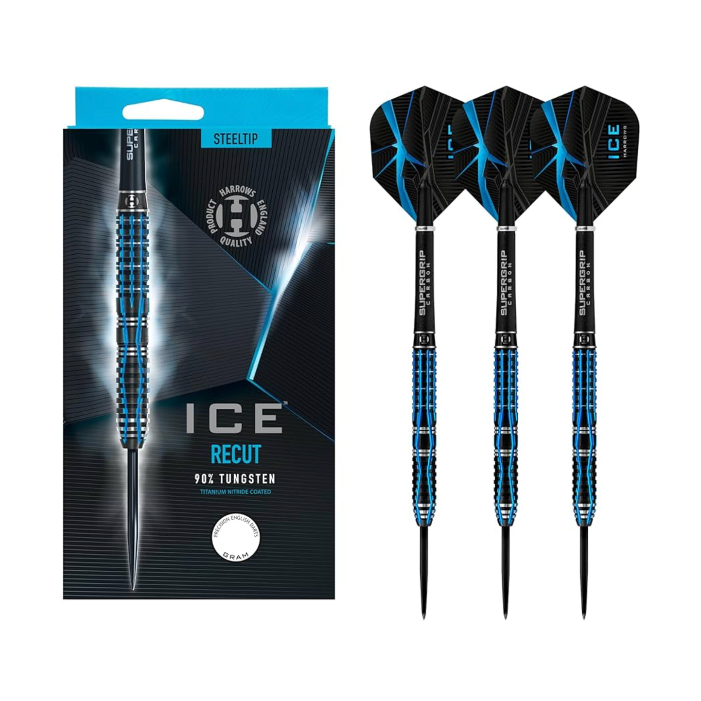 Harrows ICE Recut Steel Tip Darts by C.P.Dean Company