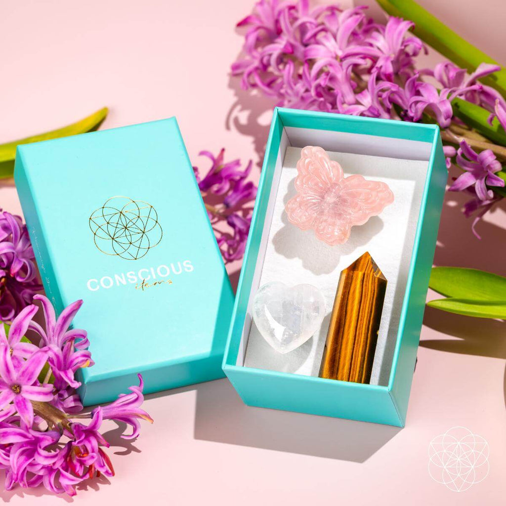 Healing Crystal Butterfly Car Set | Conscious Items