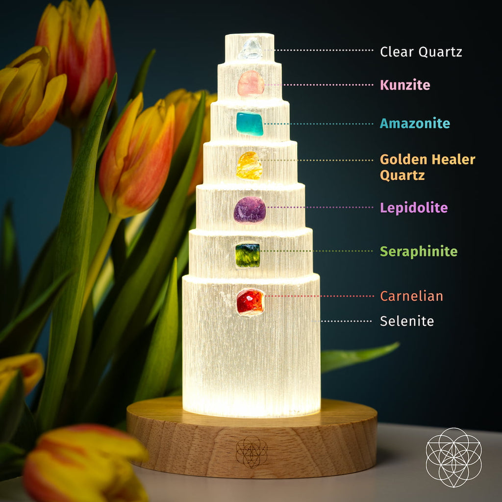 Healing Crystal Lamp Seven Stones | Conscious Items