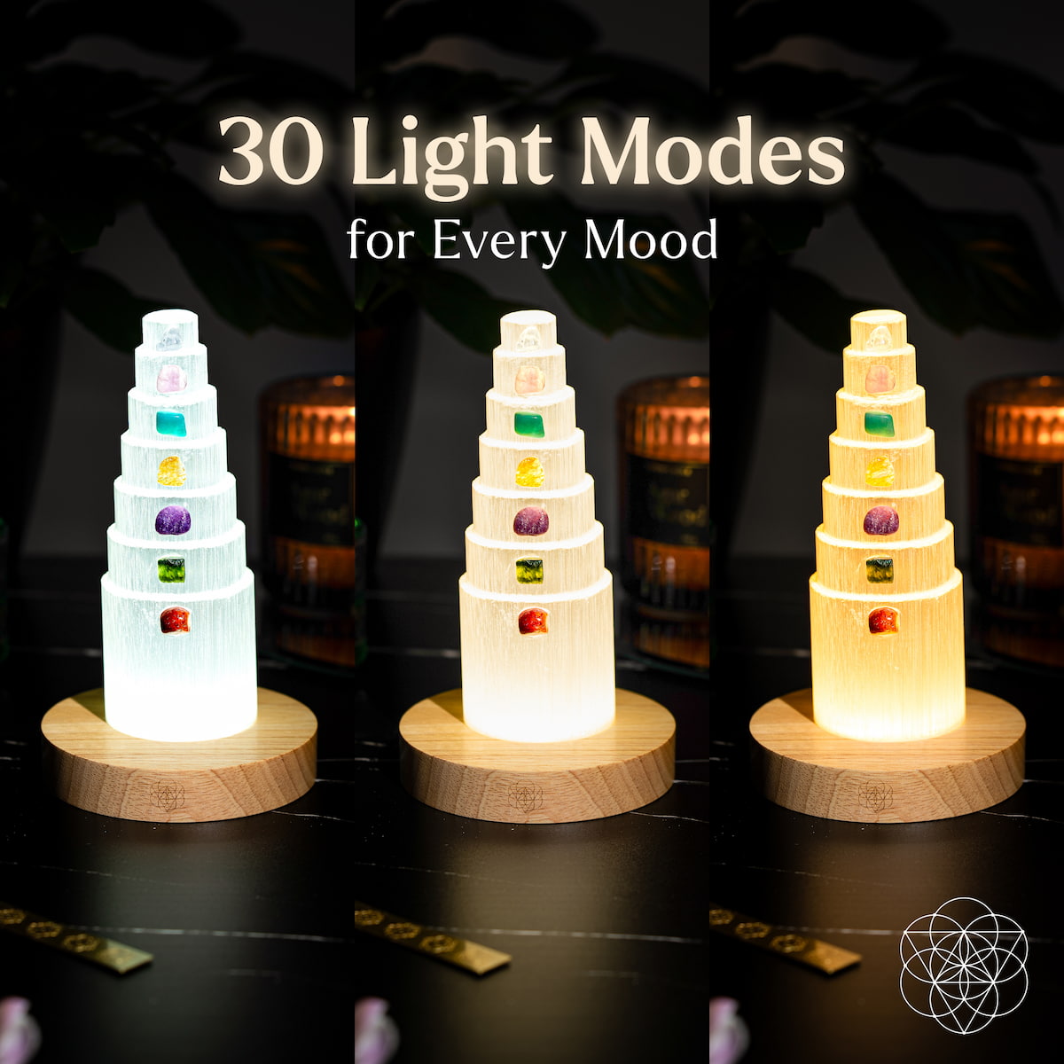 Healing Crystal Lamp Seven Stones | Conscious Items