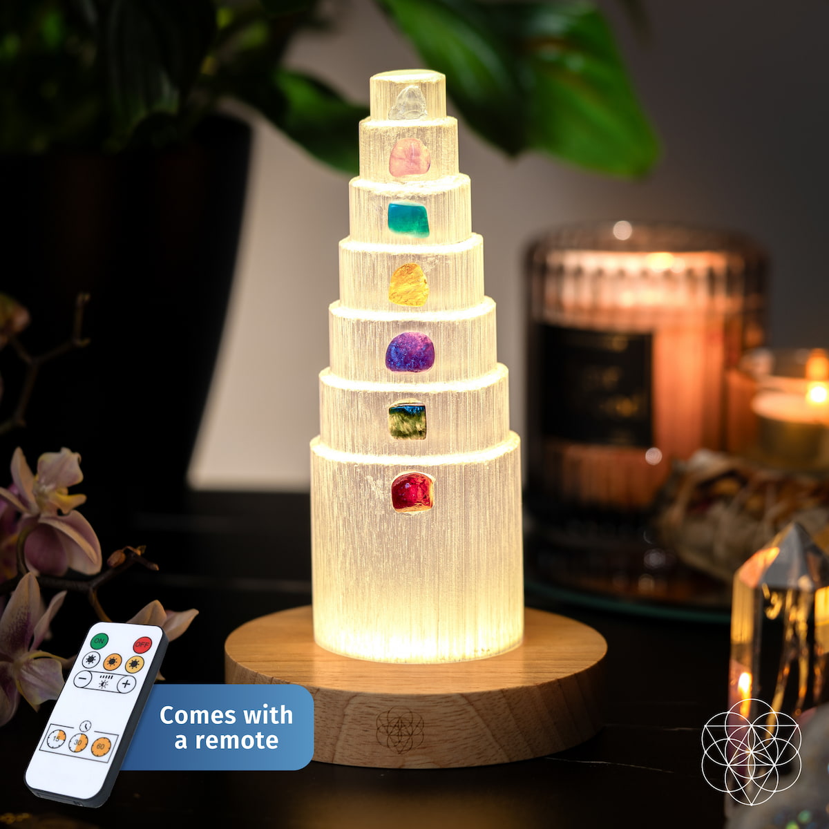 Healing Crystal Lamp Seven Stones | Conscious Items